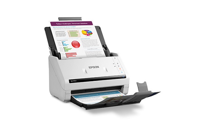 Epson DS-770 II - Escáner de documentos - USB/USB 3.0 - 45 ppm - Color 30 bits - 600 ppp - Papel normal/Tarjeta de plástico - Automático - 29.7 x 19.6 x 31.8 cm - Garantía de 1 año - Marca: Epson