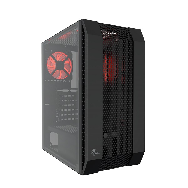 XTech XT-GMR3 - Torre para ATX/MicroATX - Negro con ventana lateral de acrílico