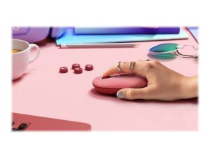 Mouse Logitech M196 Bluetooth en color rosa.