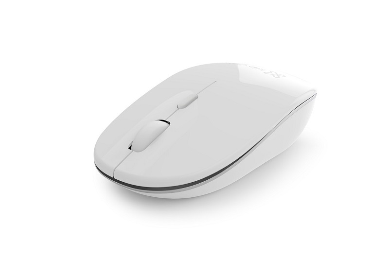 Mouse inalámbrico compacto Klip Xtreme, color blanco clásico