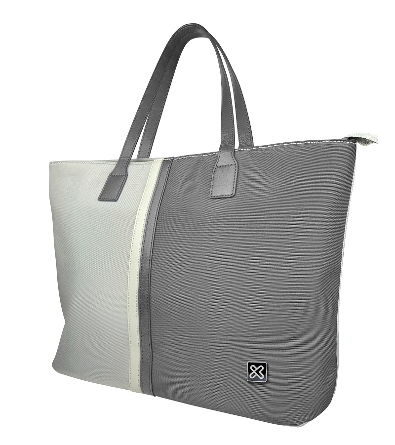 Bolsa para Portátil Klip Xtreme 15.6" Gris-Blanca
